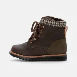 Friboo BOOTIES - Schnürstiefelette - Dark Brown, Kinder