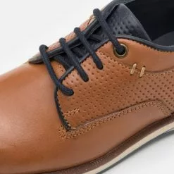 Friboo LEATHER - Sportlicher Schnürer - Cognac, Kinder -Friboo Verkaufsgeschäft 4c0cb50b18b74ec98c33069fc784604f