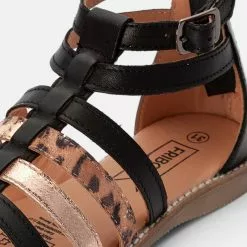 Friboo LEATHER - Riemensandalette - Black, Kinder -Friboo Verkaufsgeschäft 51e9877a286d4d24be28729462d4c066