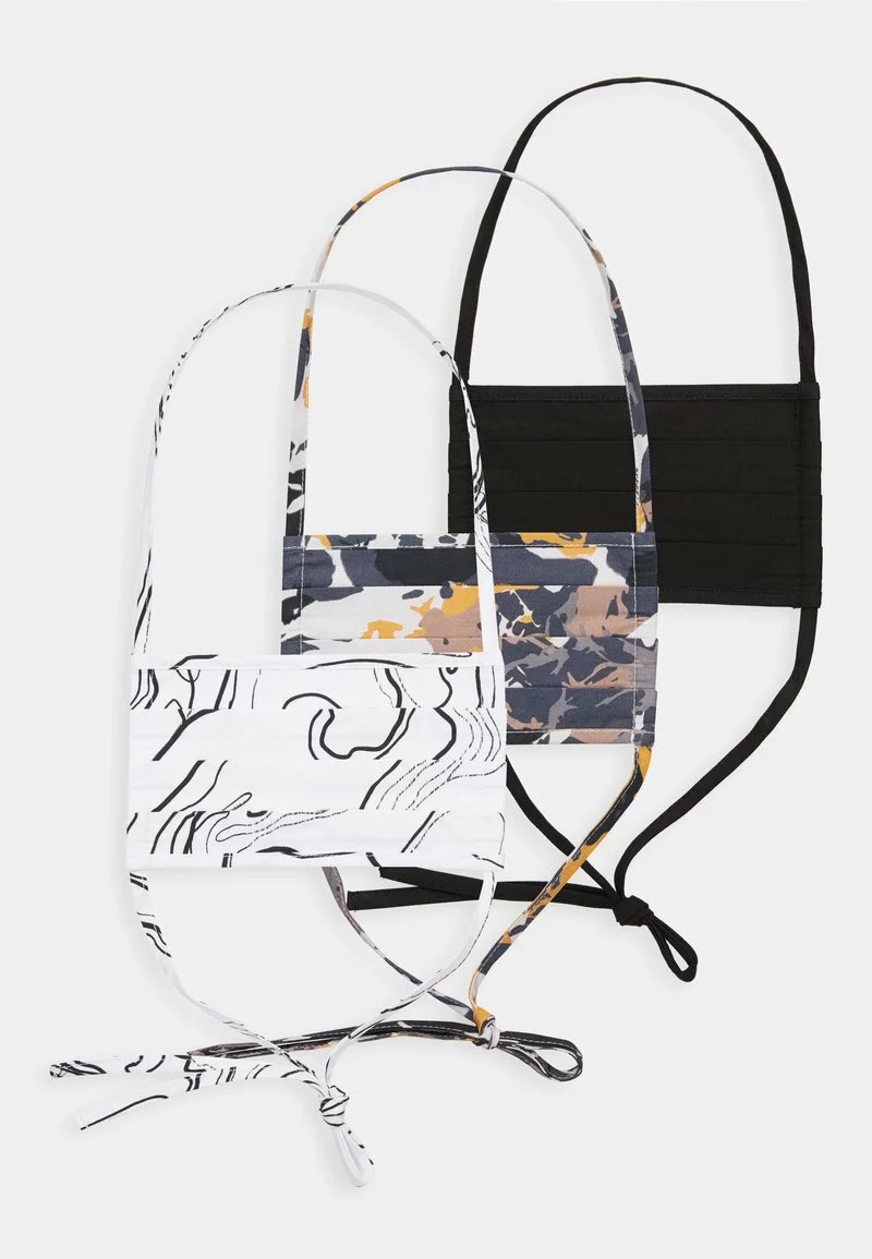 Friboo 3 PACK - Stoffmaske - Off-white/multi/black, Unisex 2 Friboo 3 PACK - Stoffmaske - Off-white/multi/black, Unisex