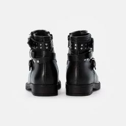 Friboo LEATHER BOOTIES - Cowboy-/Bikerstiefelette - Black, Kinder -Friboo Verkaufsgeschäft 7807f5ff2f034a4fb6b92bd717ecc52b