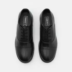 Friboo LEATHER - Schnürer - Black, Kinder -Friboo Verkaufsgeschäft 8ed60413c1844abfad284b569ab652dd