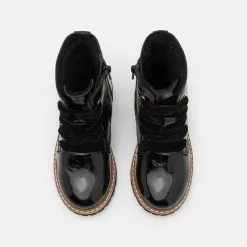 Friboo LEATHER - Schnürstiefelette - Black, Kinder -Friboo Verkaufsgeschäft 9109b4dcf7504a6e829634df1f42e624