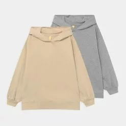 Friboo Verkaufsgeschäft 43 Friboo 2 PACK UNISEX - Sweatshirt - Beige/mottled Grey