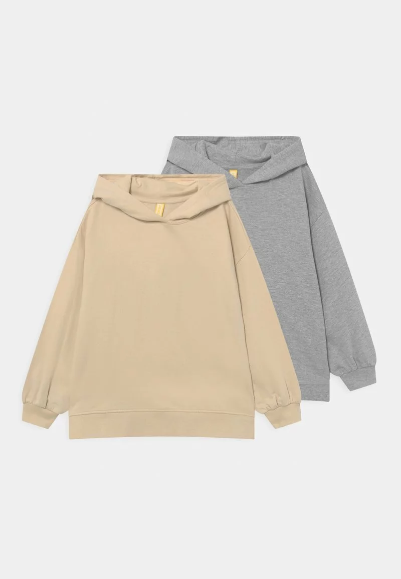 Friboo 2 PACK UNISEX - Sweatshirt - Beige/mottled Grey 3 Friboo 2 PACK UNISEX - Sweatshirt - Beige/mottled Grey