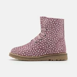 Friboo LEATHER - Schnürstiefelette - Mauve, Kinder