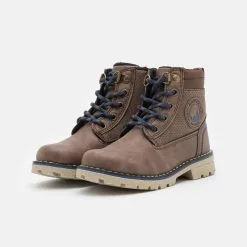 Friboo Schnürstiefelette - Dark Brown, Kinder -Friboo Verkaufsgeschäft b865ea4a4d39417fb9ad663139a378a5