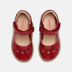 Friboo Riemchenballerina - Red, Kinder -Friboo Verkaufsgeschäft cbd9c6add4404110b24d153359bbd450