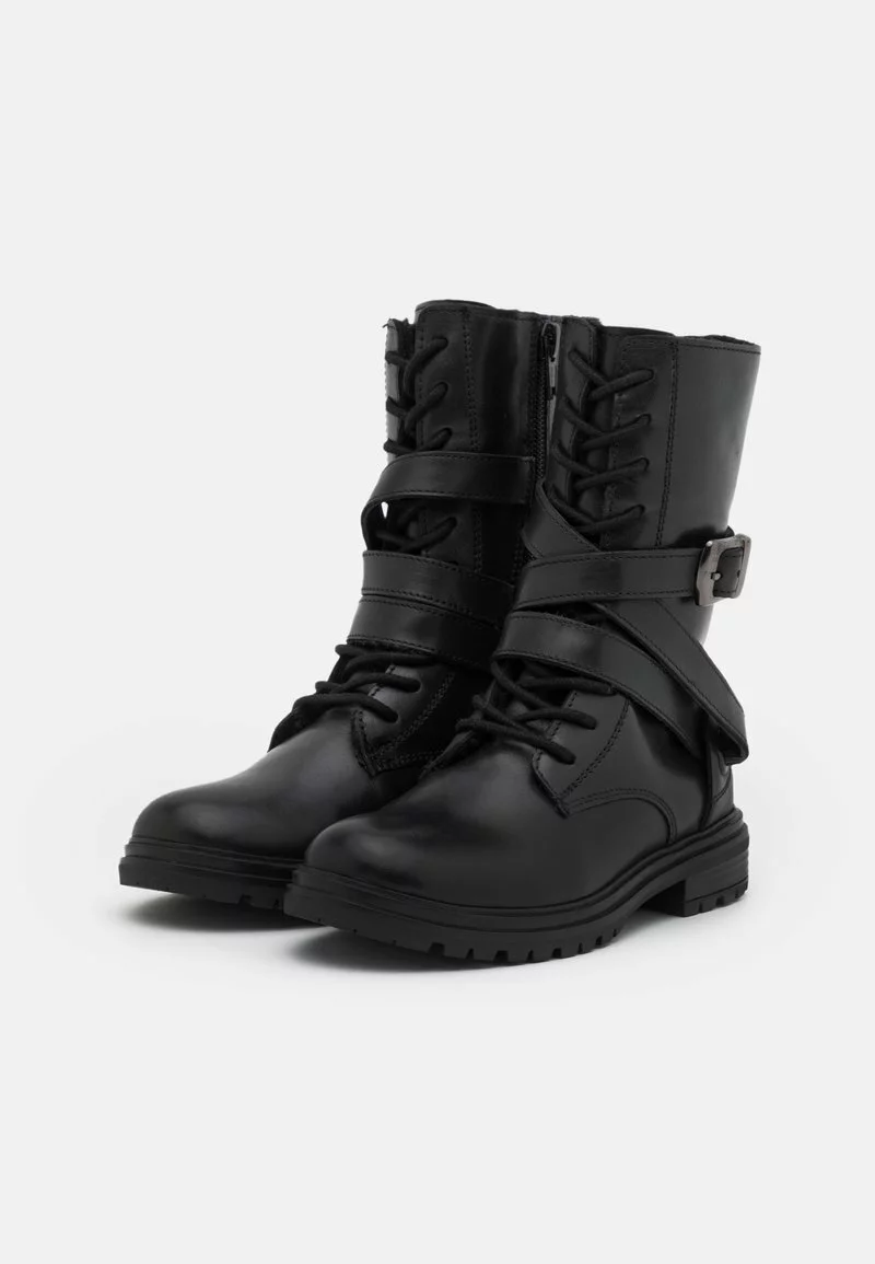 Friboo LEATHER - Schnürstiefel - Black, Kinder 5 Friboo LEATHER - Schnürstiefel - Black, Kinder – Bild 3