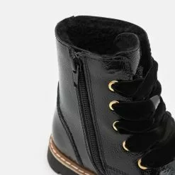 Friboo LEATHER - Schnürstiefelette - Black, Kinder -Friboo Verkaufsgeschäft e7b98459d0804c45a204ca1fc7709682