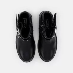 Friboo LEATHER BOOTIES - Cowboy-/Bikerstiefelette - Black, Kinder -Friboo Verkaufsgeschäft e852dc995d3b4b55a9b736fa8f5aec45