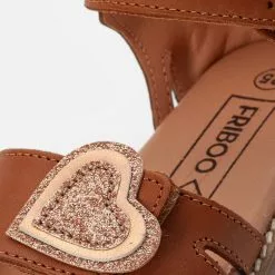 Friboo LEATHER SANDALS - Riemensandalette - Cognac, Kinder -Friboo Verkaufsgeschäft f3b8bf7b846441128bfa5275ad79473c