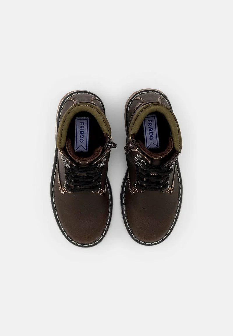 Friboo BOOTIES - Schnürstiefelette - Dark Brown, Kinder 6 Friboo BOOTIES - Schnürstiefelette - Dark Brown, Kinder – Bild 4